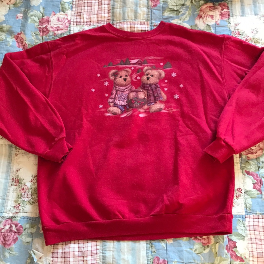 Vintage 90s Northern Reflections Winter Bear Crewneck Sweater